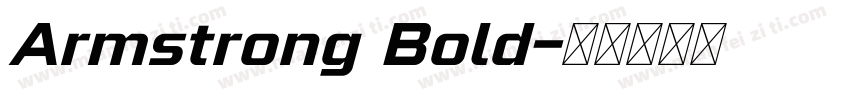 Armstrong Bold字体转换